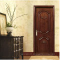 Portas de entrada externas de madeira maciça esculpidas clássicas, opção infinita personalizada de fábrica